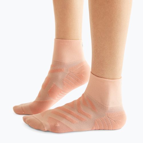 Women's On Running Performance Mid rose/flamingo Laufsocken