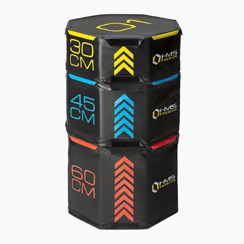 HMS PYOBS01 Octagon Premium mehrfarbiges plyometrisches Boxset