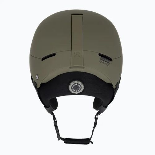 Salomon Brigade olive Nacht Skihelm