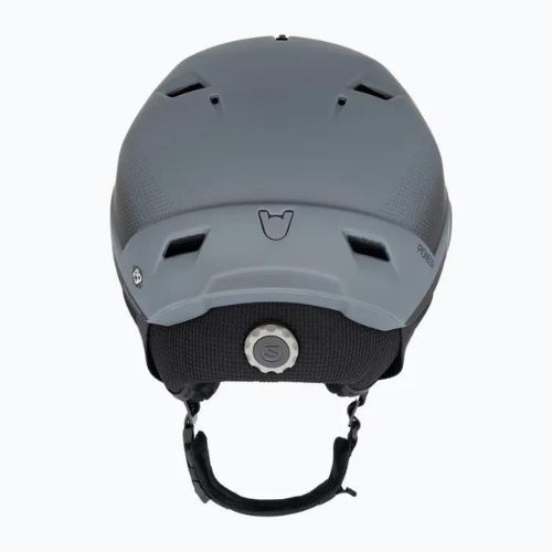 Salomon Pioneer LT Visor S2 Skihelm Ebenholz/Rot