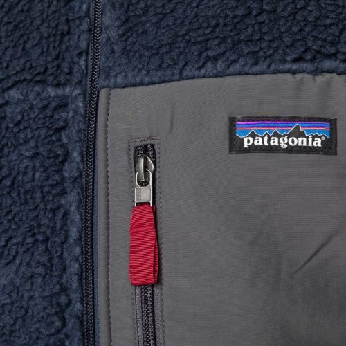 Herren Patagonia Classic Retro-X Fleece-Sweatshirt neu navy w/wax rot