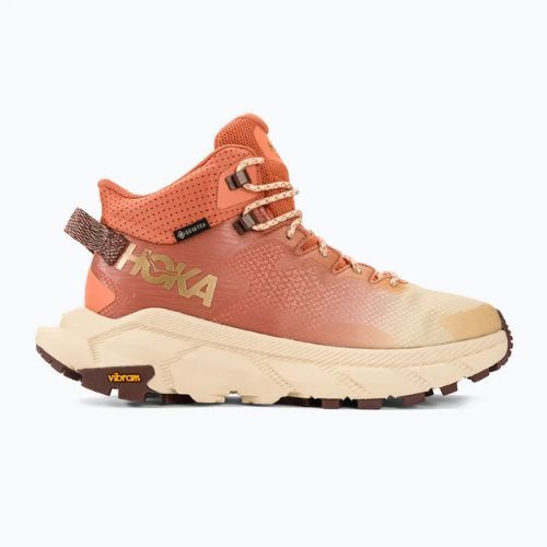 Damen-Trekking-Schuhe HOKA Trail Code GTX sonnengebacken/shortbread