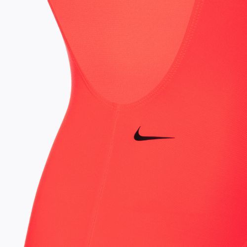 Nike Multi-Logo-Badeanzug für Damen in Karminrot