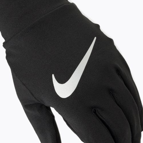 Herren Nike Accelerate RG Laufhandschuhe schwarz/schwarz/silber