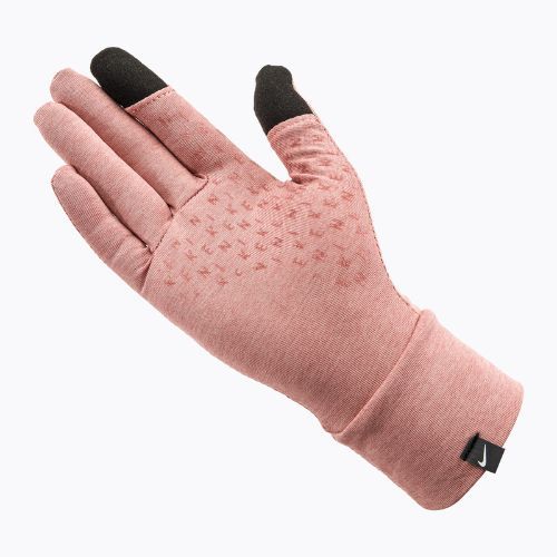 Damen Laufhandschuhe Nike Fleece RG rot stardust/rot stardust/silber