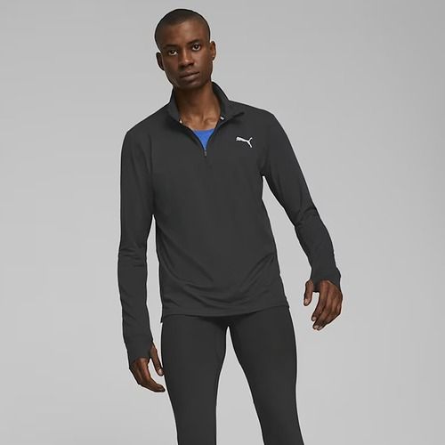 Herren PUMA Run Favorite 1/4 Zip Laufsweatshirt schwarz