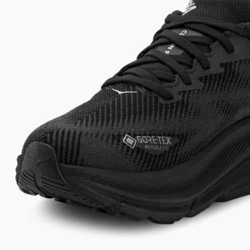 Damen Laufschuhe HOKA Clifton 9 GTX schwarz/schwarz