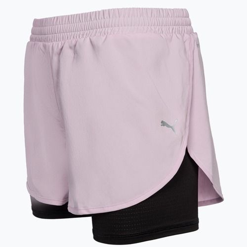 Damen Laufshorts PUMA Run Favorite Woven 2In1 3" puma schwarz/grape mist