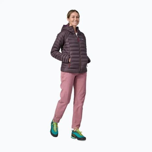 Patagonia Daunen-Pullover-Kapuzenjacke für Frauen Obsidian Pflaume Jacke