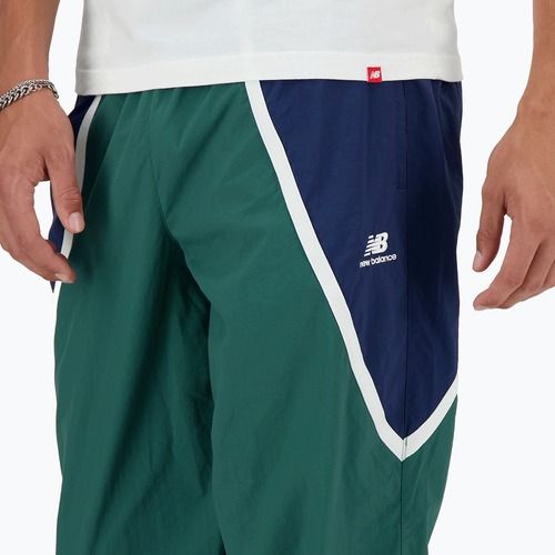 New Balance Herren Hose Hoops Woven Team Waldgrün