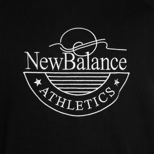 Herren New Balance Athletics Graphic Crew Sweatshirt schwarz