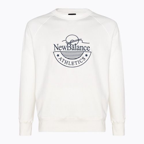 Herren New Balance Leichtathletik Grafik Crew Seesalz Sweatshirt