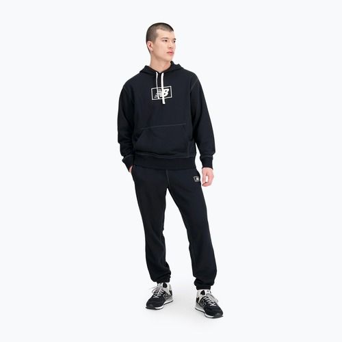 Herren New Balance Essentials Hoodie schwarz