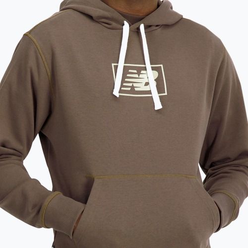 Herren New Balance Essentials Hoodie darkmush