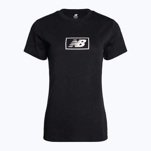 Damen New Balance Essentials Baumwoll-Jersey schwarz