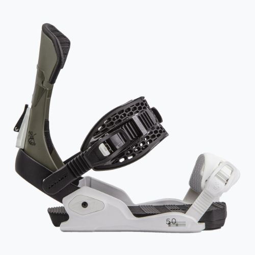 Herren Drake Fifty grün Wald/weiß Snowboardbindungen