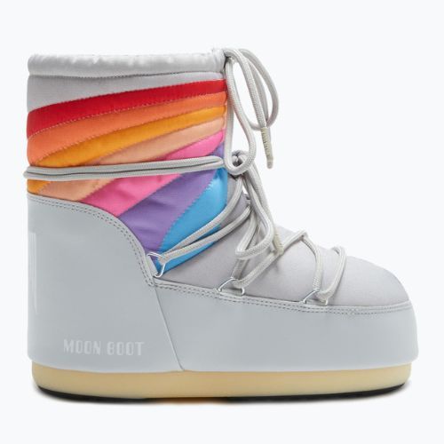 Women's Moon Boot Icon Low Rainbow gletschergrau Schneestiefel