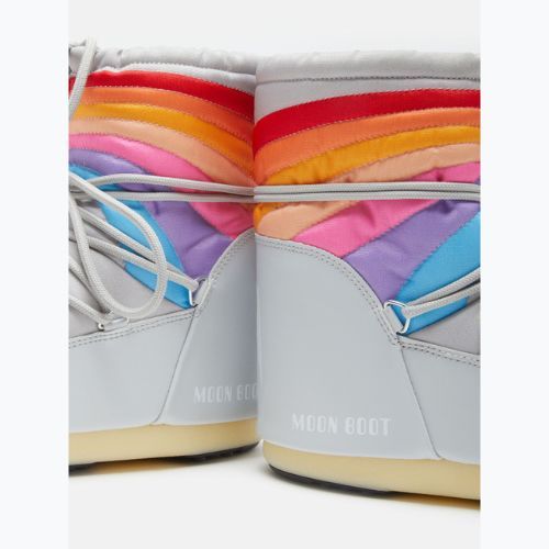 Women's Moon Boot Icon Low Rainbow gletschergrau Schneestiefel