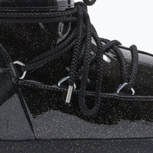 Women's Moon Boot Icon Low Glitter schwarz Schneestiefel