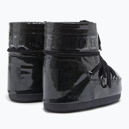 Women's Moon Boot Icon Low Glitter schwarz Schneestiefel