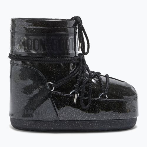 Women's Moon Boot Icon Low Glitter schwarz Schneestiefel