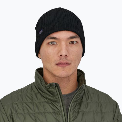 Patagonia Fishermans Rolled Beanie Wintermütze schwarz