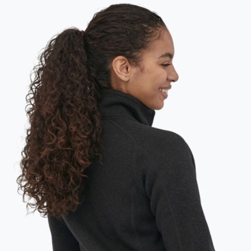 Damen Patagonia Better Sweater Fleece-Trekking-Sweatshirt schwarz