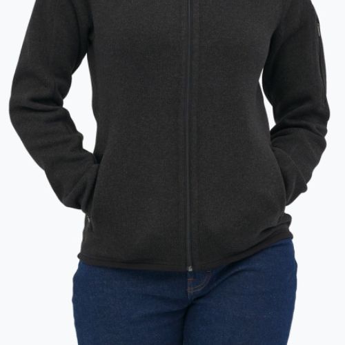 Damen Patagonia Better Sweater Fleece-Trekking-Sweatshirt schwarz