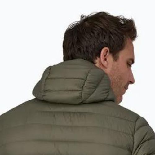 Herren Patagonia Daunenpullover Hoody basin grün