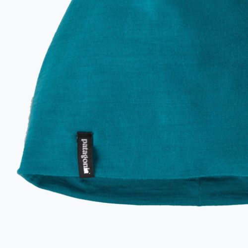 Patagonia Wintermütze Overlook Merinowolle Liner Beanie belay blau