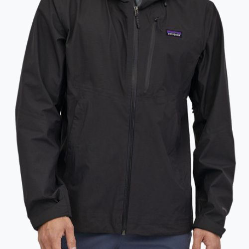 Herren Patagonia Granite Crest Regenjacke schwarz