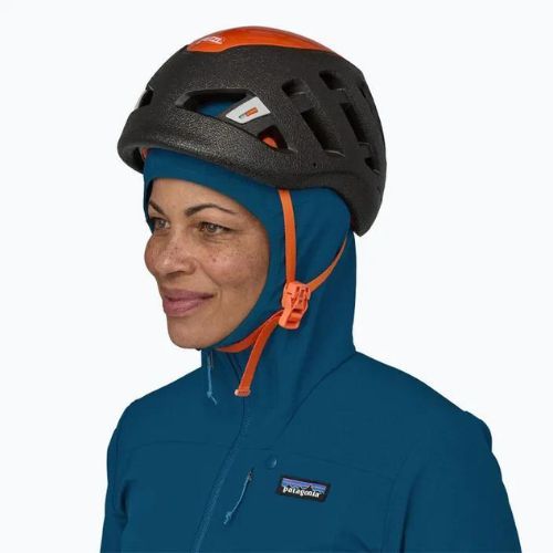 Damen Softshelljacke Patagonia R1 CrossStrata Hoody lagom blau