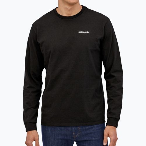 Patagonia P-6 Logo Responsibili Herren-Trekking-Longsleeve schwarz