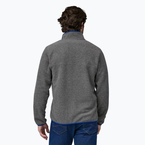 Herren Patagonia LW Synch Snap-T P/O nickel w/Passage blau Trekking Sweatshirt