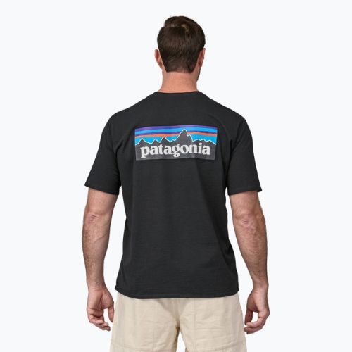 Herren Patagonia P-6 Logo Responsibili-Tee Trekking-T-Shirt schwarz
