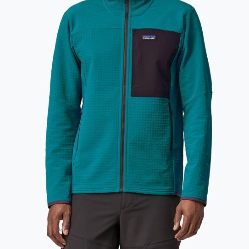 Herren Patagonia R2 TechFace Softshell Jacke belay blau