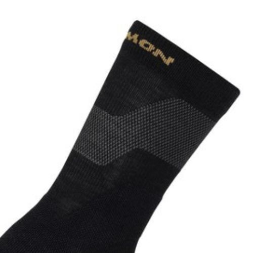 Salomon X Ultra Crew schwarz/seetangfarbene Trekkingsocken