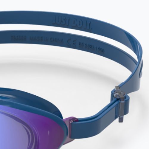 Nike Expanse Mirror Court blaue Schwimmbrille
