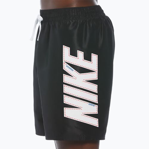 Herren Nike Big Block 7" Volley Badeshorts schwarz