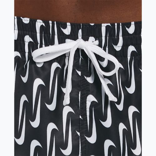 Herren Nike Swoosh Link 5" Volley Badeshorts schwarz