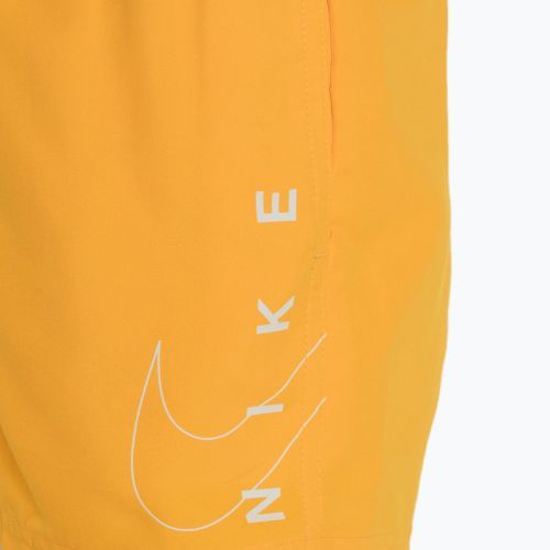 Nike Split Logo 4" Volley Laser orange Kinder Badeshorts