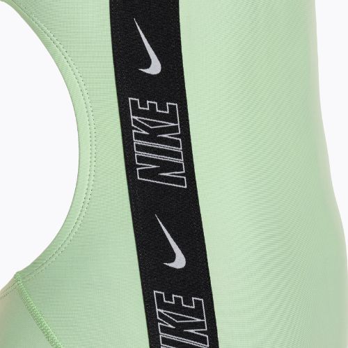 Einteiliger Damen-Badeanzug Nike Logo Tape Fastback vapor green