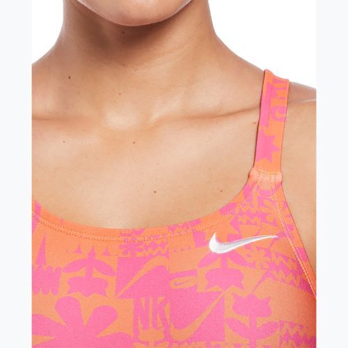 Einteiliger Damen-Badeanzug Nike Hydrastrong Solid Fastback total orange