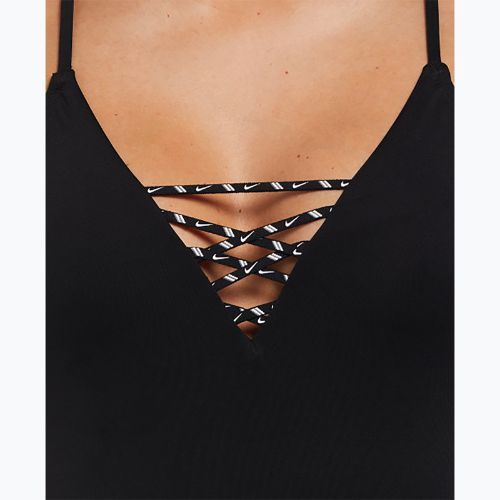 Einteiliger Damen-Badeanzug Nike Sneakerkini 2.0 Croccback schwarz