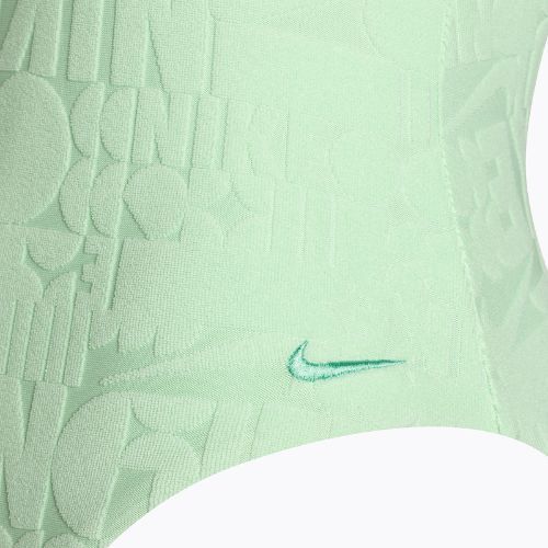 Einteiliger Badeanzug für Frauen Nike Retro Flow Terry vapor green