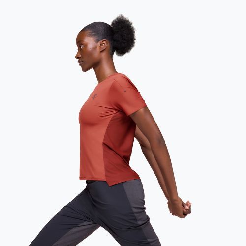 Women's On Performance-T Rotbraun/Rubinrot Laufshirt