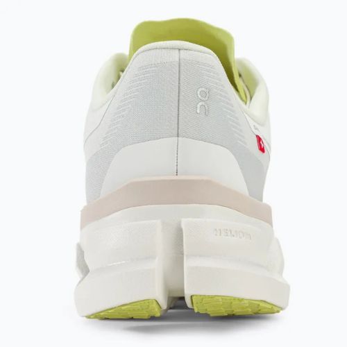 Damen On Cloudflow 4 weiß/sand Laufschuhe