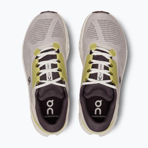 Frauen On Cloudstratus 3 Perle / Elfenbein Laufschuhe