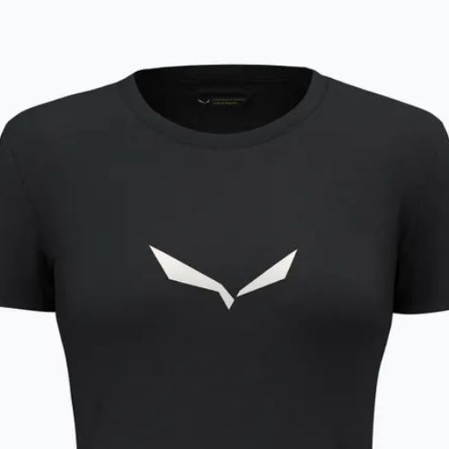 Salewa Damen-T-Shirt Solid Dry schwarz out