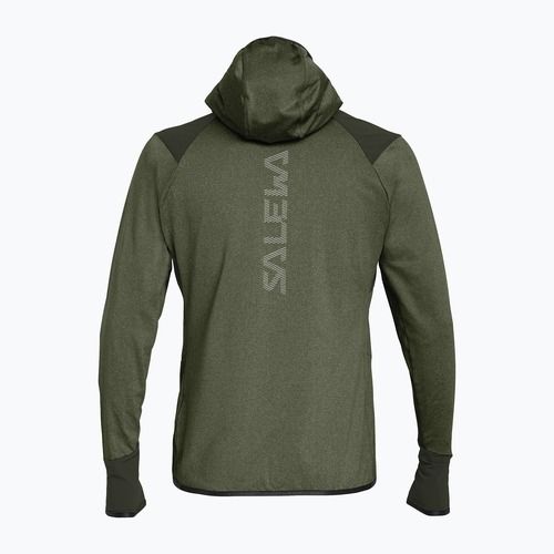 Trekking Sweatshirt Hoodie Herren Salewa Agner Hybrid PL/DST FZ dark olive melange